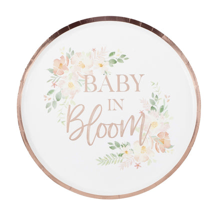 Piatti Baby In Bloom 24,5 cm 8 pezzi