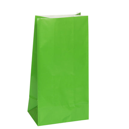 Sacchetti per feste Verde 25cm 12pz