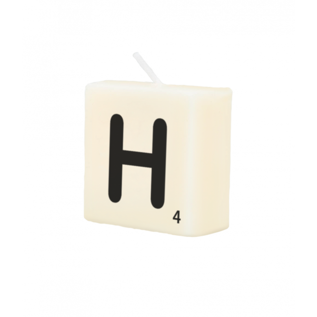 Candela a forma di lettera H 4cm