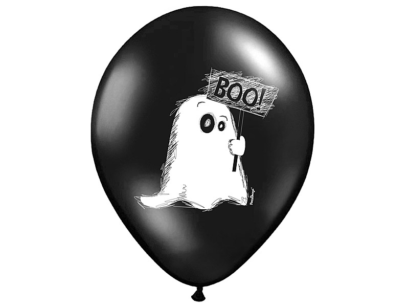 Palloncini di Halloween Boo! 30 cm 6 pz.