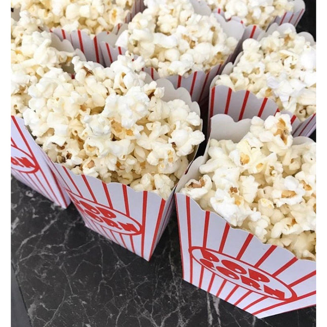 Vassoi per popcorn 12,5 cm 8 pezzi