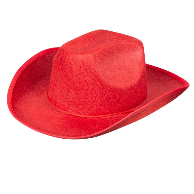 Cappello da cowboy rosso
