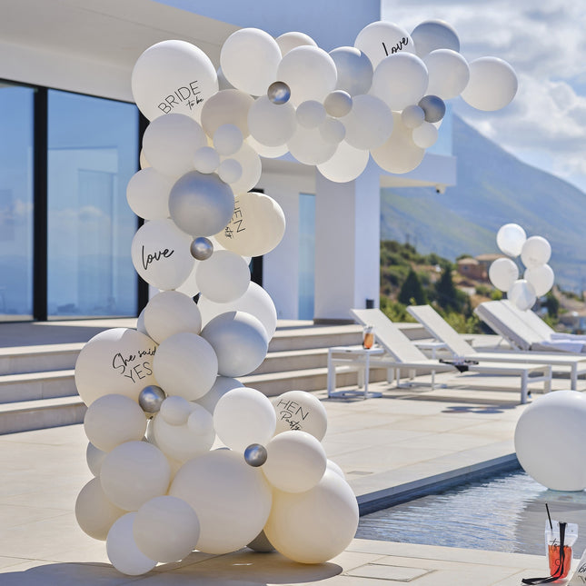 Arco di palloncini per matrimonio