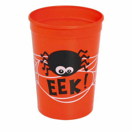 Tazza arancione Halloween Spider 11cm