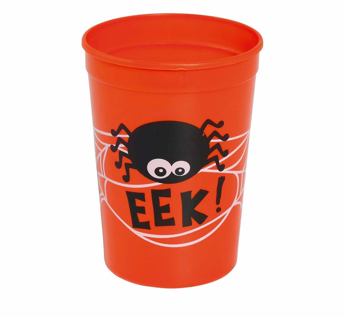 Tazza arancione Halloween Spider 11cm