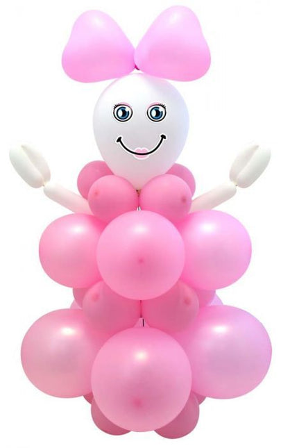 Set di palloncini nascita Ragazza 95 cm