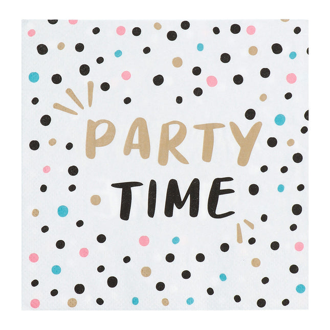 Tovaglioli di carta Party Time 33cm 20pz