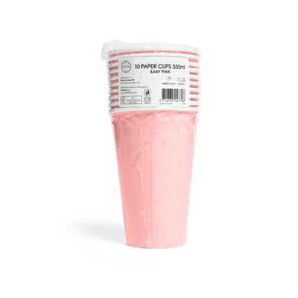 Bicchieri rosa di carta 350ml 10pz