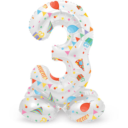 Palloncino ad elio 3 anni con vuoto standard 41 cm