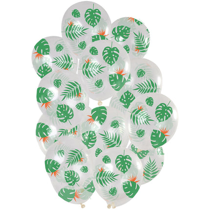 Palloncini Foglie Tropicali 30cm 15pz