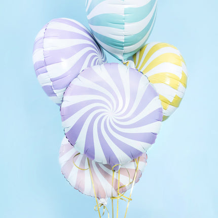 Palloncino ad elio Lilac Swirl 45 cm vuoto