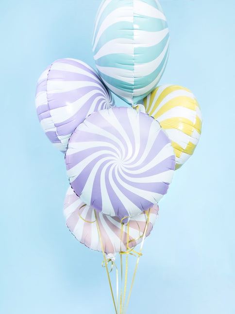 Palloncino ad elio Lilac Swirl 45 cm vuoto