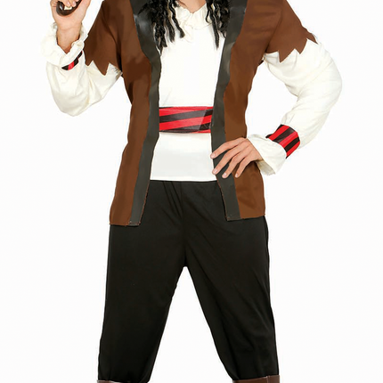 Costume da pirata uomo marrone