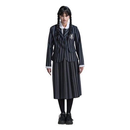 Costume Wednesday Uniforme scolastica nero/grigio