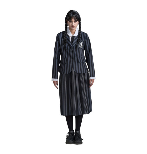 Costume Wednesday Uniforme scolastica nero/grigio