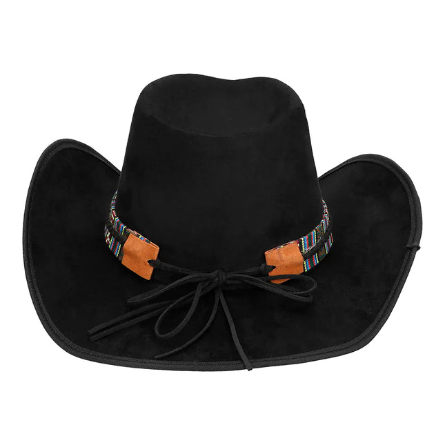 Cappello da cowboy nero Luxe