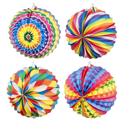 Palloncini Lanterne Arcobaleno 22cm 12pz