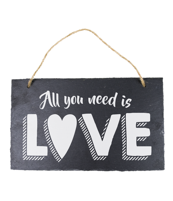 Piatto in ardesia All You Need Is Love 25 cm