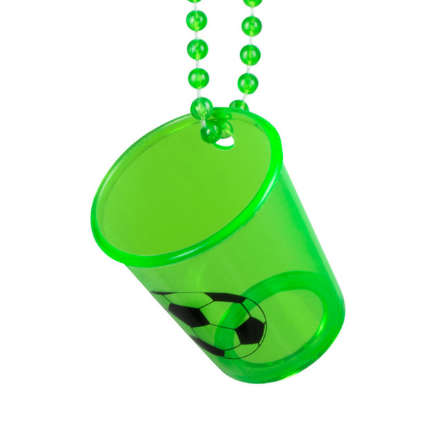 Bicchiere da calcio con collana