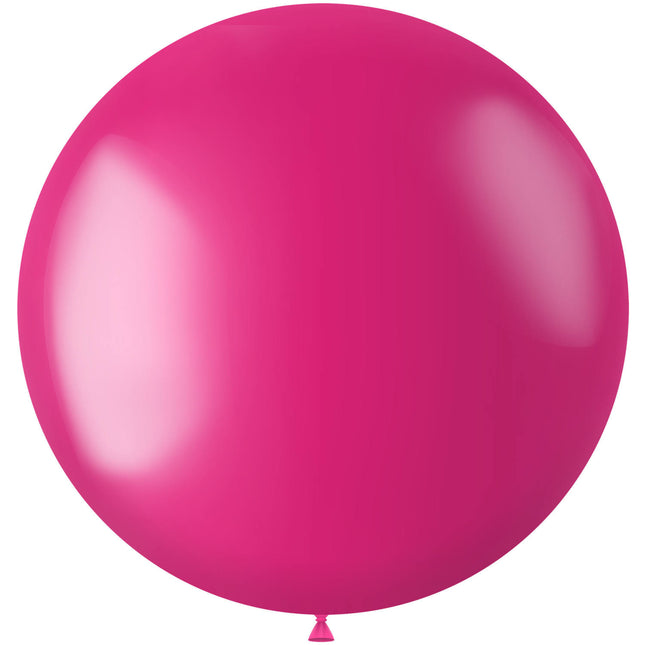 Palloncino fucsia metallizzato rosa fucsia 80 cm