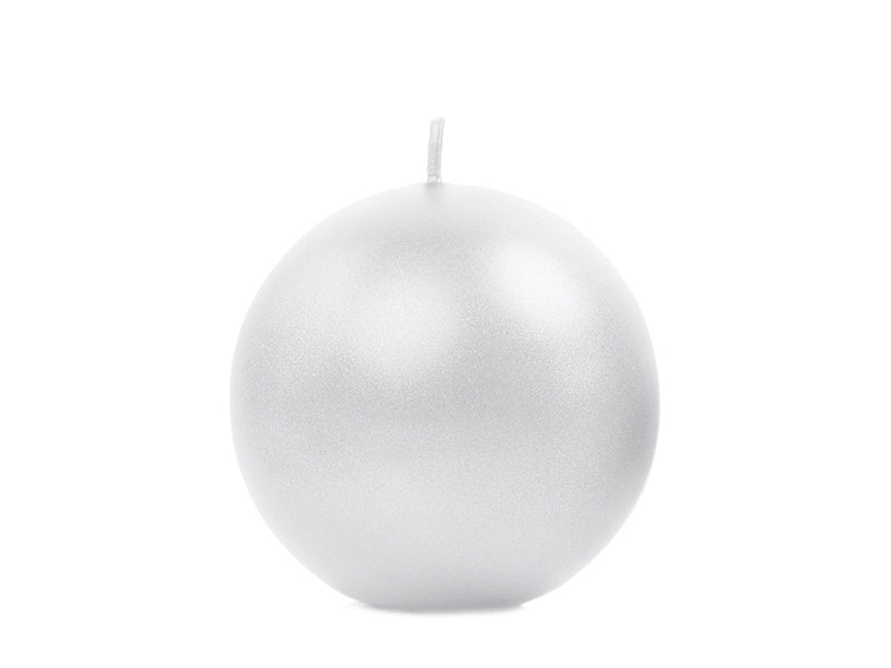 Candele a sfera Pearl Metallic 6cm 10pz