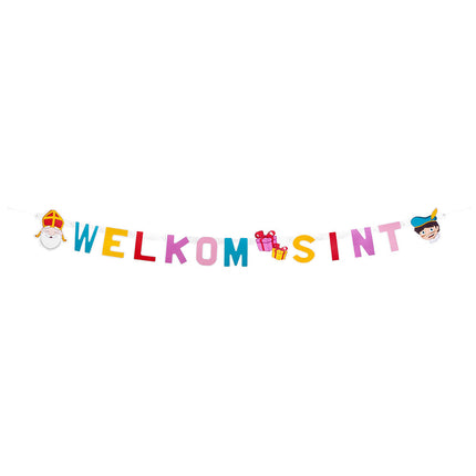 Ghirlanda di lettere Welcome Saint 1,5 m