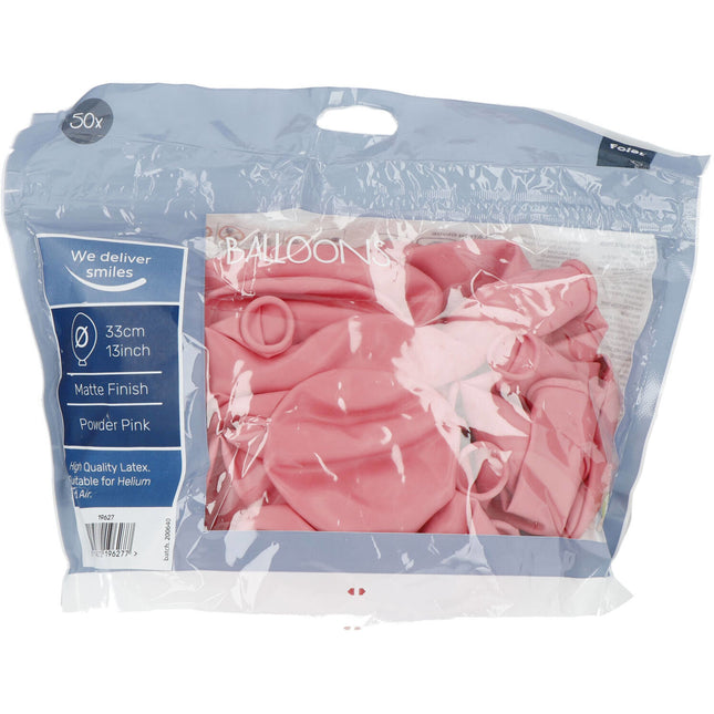 Palloncini rosa chiaro rosa polvere 33cm 50pz