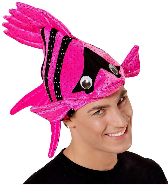 Cappello da pesce rosa