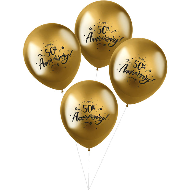 Palloncini Happy 50Th Anniversary 33cm 4pz