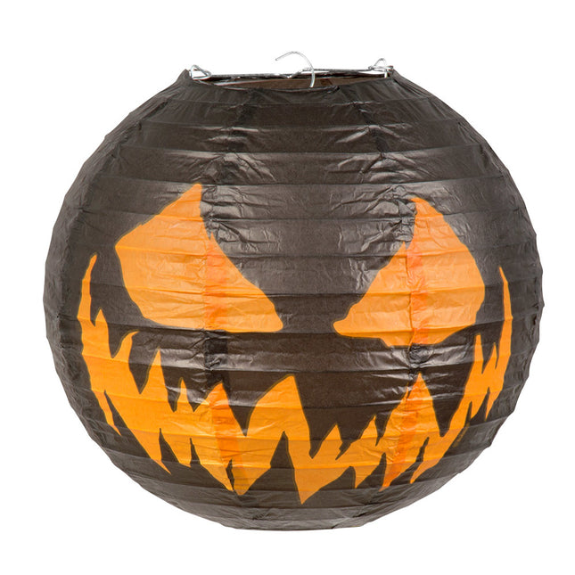 Zucca di Halloween Lampion inquietante 25 cm