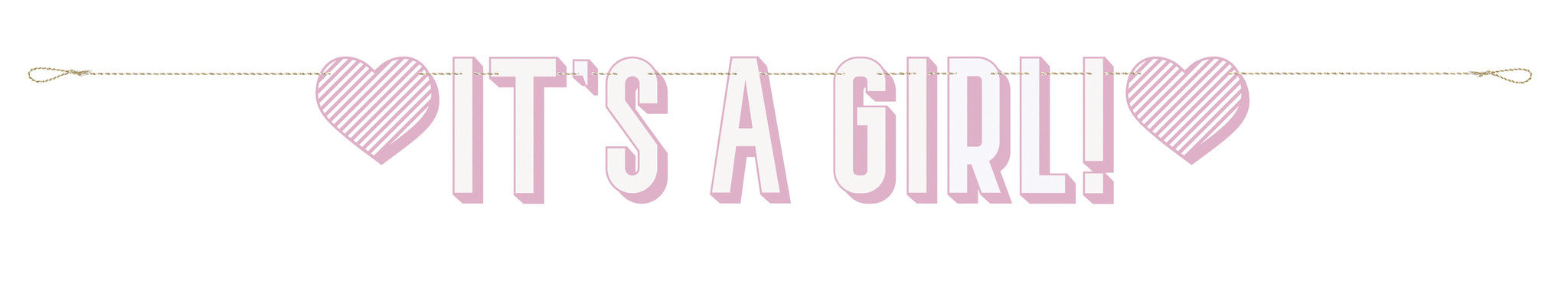 Lettera di nascita Garland It's A Girl 1,58 m