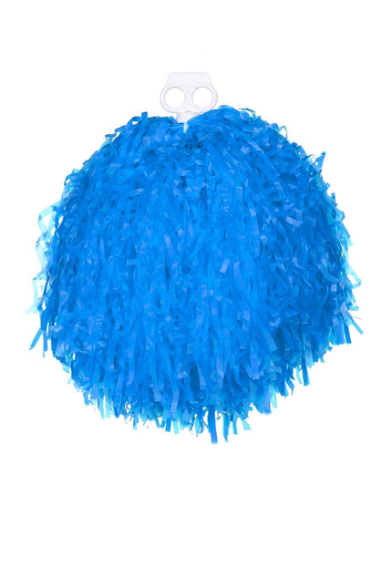 Cheerleader con i pompon blu