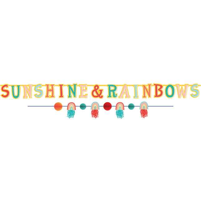 Corda per lettere Sunshine e Rainbow 1,76 m 2 pezzi