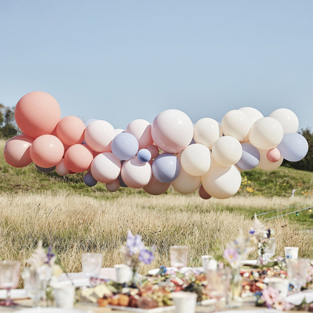 Arco di palloncini Pastello Boho Set fatto in casa