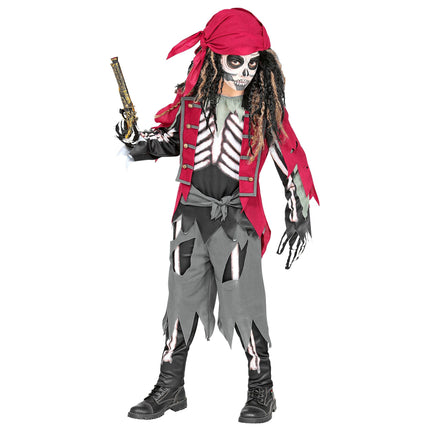 Costume di Halloween da ragazzo pirata 5 pezzi