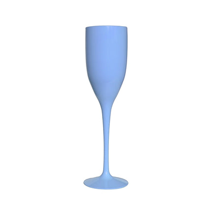 Bicchieri da champagne blu chiaro riutilizzabili da 150 ml 4 pezzi