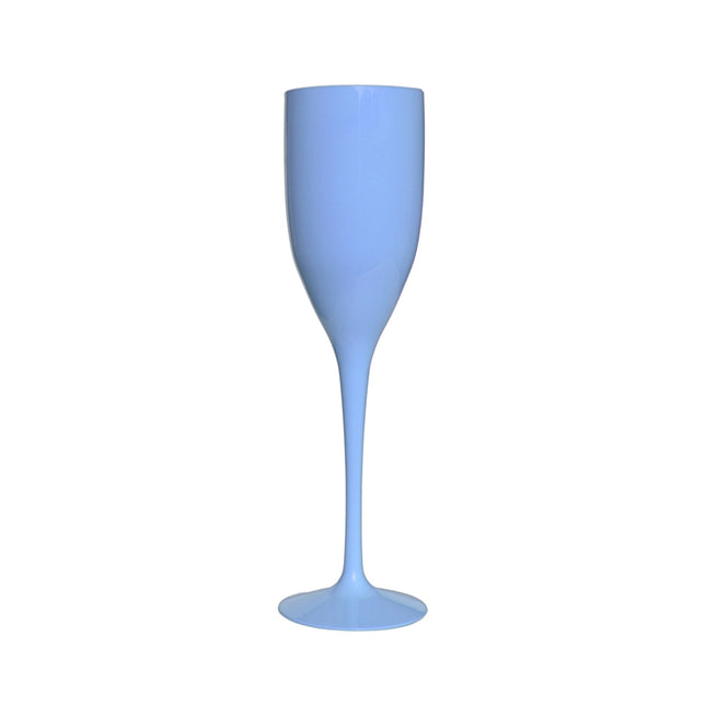 Bicchieri da champagne blu chiaro riutilizzabili da 150 ml 4 pezzi