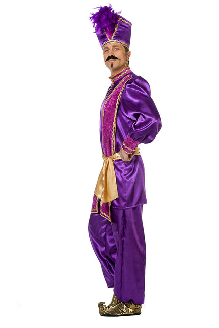 Costume da Sultano Uomo Viola