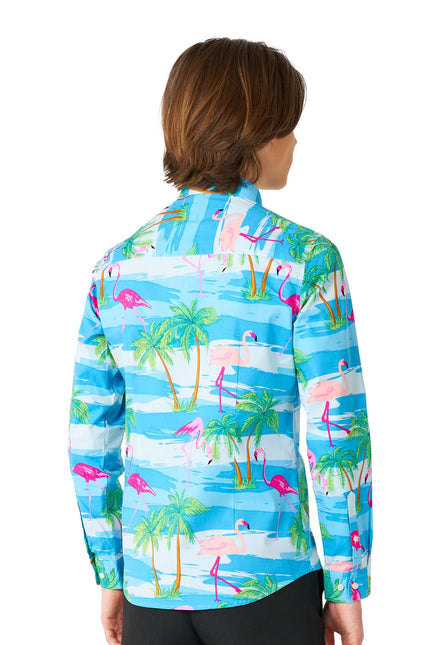 Camicia Hawaii Flamingo Teen Ragazzo Teen OppoSuits