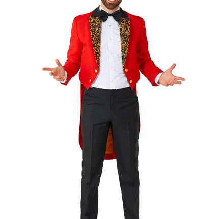 Costume da circo rosso da uomo Suitmeister