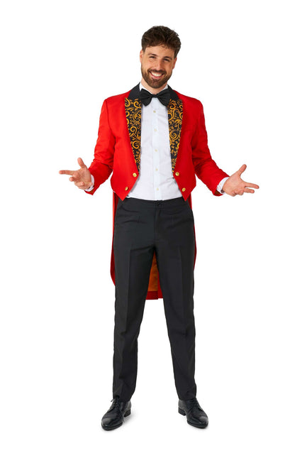 Costume da circo rosso da uomo Suitmeister