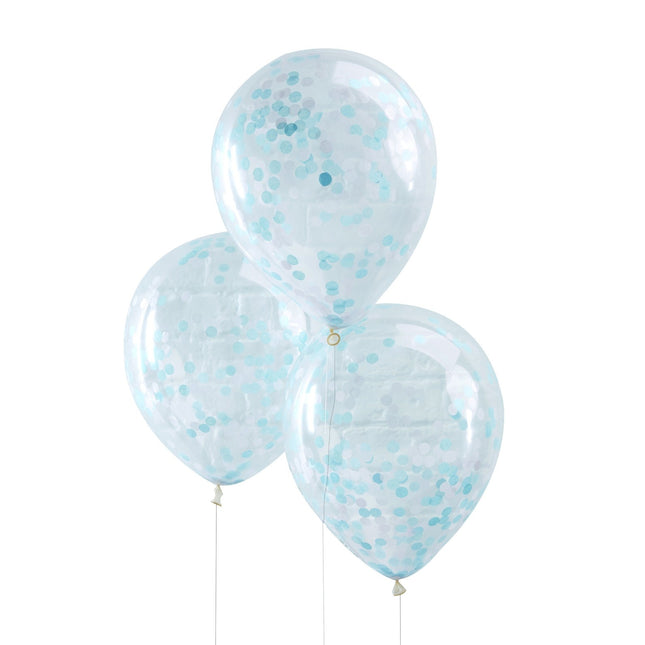 Palloncini coriandoli blu 30cm 5pz