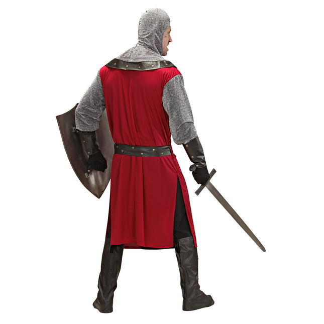 Costume da Cavaliere Rosso Nero Uomo