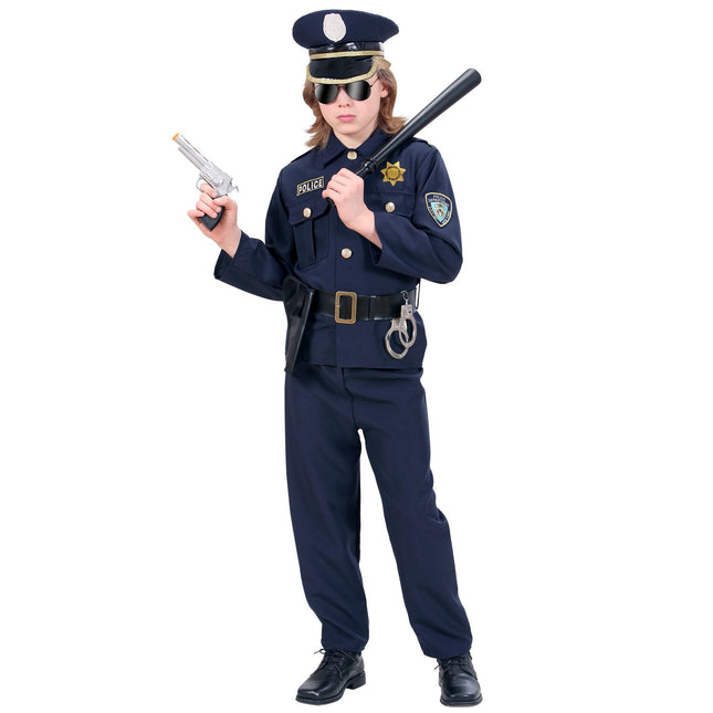 Costume da poliziotto bambino 4 pezzi