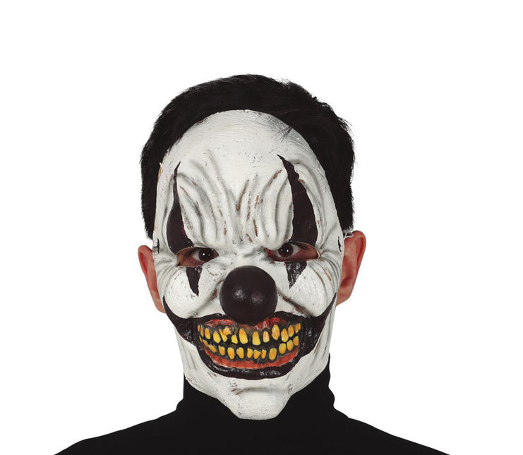 Maschera da clown di Halloween nera