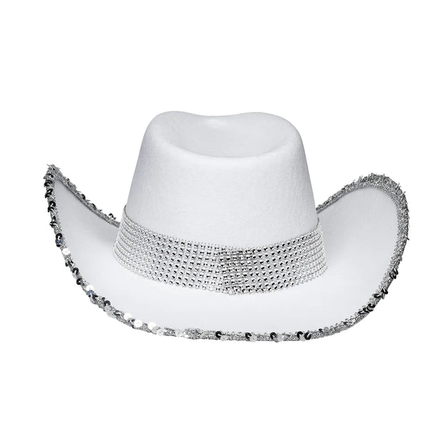 Cappello da Cowboy Sposa Glitter