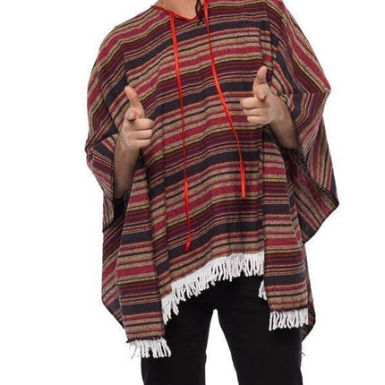 Poncho messicano tessuto