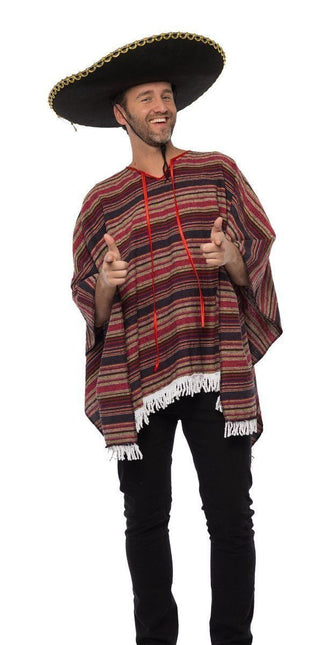 Poncho messicano tessuto