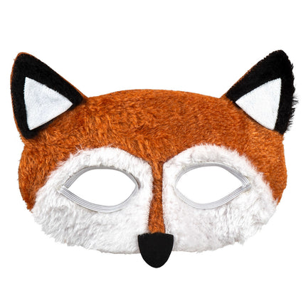 Mezza maschera Volpe di peluche