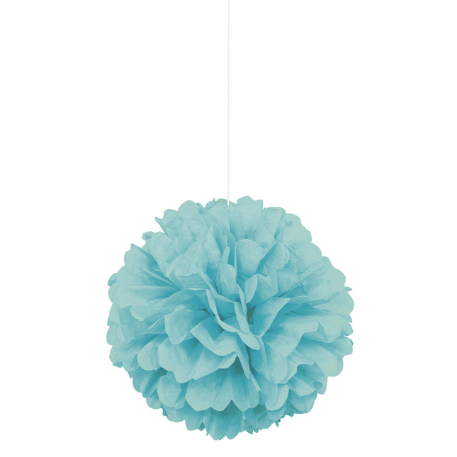 Pompon blu 3 pezzi